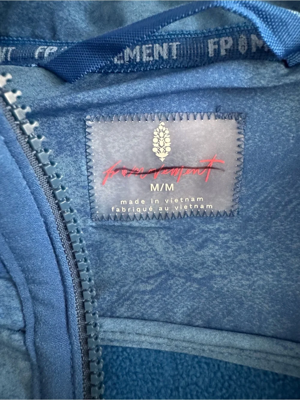 Free People Movement Canyon Crushin’ jacket- blue Medium